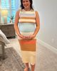 PinkBlush PinkBlush Colorblock Striped Knit Sleeveless Midi Dress - 4