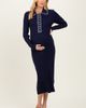 PinkBlush PinkBlush Contrast Stitch Midi Sweater Dress - 2