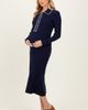 PinkBlush PinkBlush Contrast Stitch Midi Sweater Dress - 3