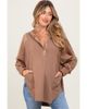 PinkBlush PinkBlush Corduroy Contrast Oversized Hoodie - 1