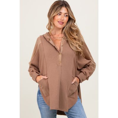 PinkBlush PinkBlush Corduroy Contrast Oversized Hoodie
