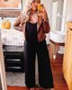 PinkBlush PinkBlush Cross Back Wide Leg Jumpsuit - 5