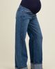 PinkBlush PinkBlush Cuffed Hem Baggy Wide Leg Maternity Jeans - 4