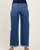PinkBlush PinkBlush Cuffed Hem Wide Leg Cropped Maternity Jeans - 5