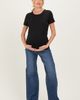 PinkBlush PinkBlush Dark Wash Wide Leg Maternity Jeans - 1
