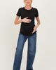 PinkBlush PinkBlush Dark Wash Wide Leg Maternity Jeans - 3