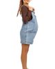 PinkBlush PinkBlush Denim Scoop Neck Short Overall - 2