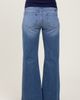 PinkBlush PinkBlush Distressed Fringe Hi-Lo Hem Cropped Flare Maternity Jeans - 5