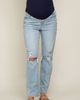 PinkBlush PinkBlush Distressed Knee Maternity Jeans - 2