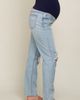 PinkBlush PinkBlush Distressed Knee Maternity Jeans - 3