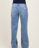 PinkBlush PinkBlush Distressed Open Knee Straight Leg Maternity Jeans - 5