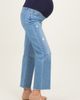 PinkBlush PinkBlush Distressed Raw Hem Cropped Straight Leg Maternity Jeans - 3