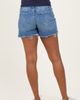 PinkBlush PinkBlush Distressed Raw Hem Maternity Denim Shorts - 5