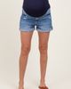 PinkBlush PinkBlush Distressed Rolled Cuff Maternity Jean Shorts - 2