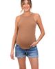 PinkBlush PinkBlush Distressed Rolled Cuff Maternity Jean Shorts - 5