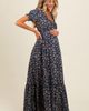 PinkBlush PinkBlush Floral Button Accent Maxi Dress - 3