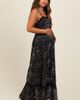 PinkBlush PinkBlush Floral Contrast Trim Maxi Dress - 3