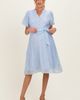 PinkBlush PinkBlush Floral Embroidered Tie Waist Dress - 1