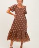 PinkBlush PinkBlush Floral Embroidered Tiered Midi Dress - 1