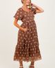PinkBlush PinkBlush Floral Embroidered Tiered Midi Dress - 2