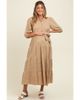 PinkBlush PinkBlush Floral Jacquard Button Front Tiered Dress - 1