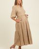 PinkBlush PinkBlush Floral Jacquard Button Front Tiered Dress - 3
