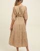 PinkBlush PinkBlush Floral Jacquard Button Front Tiered Dress - 4