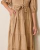 PinkBlush PinkBlush Floral Jacquard Button Front Tiered Dress - 5