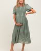 PinkBlush PinkBlush Floral Lace Smocked Midi Dress - 2