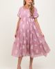 PinkBlush PinkBlush Floral Print Ruffle Hem Midi Dress - 2