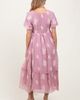 PinkBlush PinkBlush Floral Print Ruffle Hem Midi Dress - 4