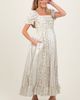 PinkBlush PinkBlush Floral Puff Sleeve Lace Trim Maxi Dress - 4