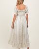 PinkBlush PinkBlush Floral Puff Sleeve Lace Trim Maxi Dress - 5