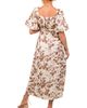 PinkBlush PinkBlush Floral Puff Sleeve Midi Dress - 4