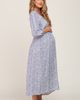 PinkBlush PinkBlush Floral Ruffle V-Neck Midi Dress - 3