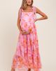 PinkBlush PinkBlush Floral Shoulder Tie Tiered Maxi Dress  - 1