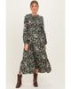 PinkBlush PinkBlush Floral Smocked Long Sleeve Midi Dress - 1