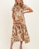 PinkBlush PinkBlush Floral Smocked Tiered Midi Dress - 1