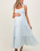 PinkBlush PinkBlush Floral Striped Smocked Shoulder Tie Maxi Dress - 1
