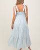 PinkBlush PinkBlush Floral Striped Smocked Shoulder Tie Maxi Dress - 4