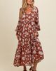 PinkBlush PinkBlush Floral Textured Bubble Sleeve Maxi Dress - 1