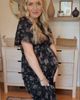 PinkBlush PinkBlush Floral Waist Tie Midi Dress - 5