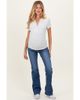 PinkBlush PinkBlush Frayed Hem Bootcut Maternity Jeans - 1