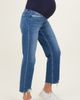 PinkBlush PinkBlush Frayed Hem Cropped Straight Leg Maternity Jeans - 4