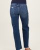PinkBlush PinkBlush Fringe Hem Wide Leg Maternity Jeans - 4