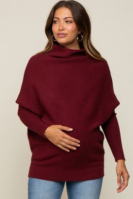 PinkBlush PinkBlush Funnel Neck Dolman Sleeve Sweater