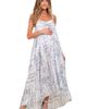 PinkBlush PinkBlush Hi-Lo Spaghetti Strap Patchwork Ruffle Maxi Dress - 1