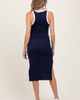 PinkBlush PinkBlush High Neck Ribbed Sleeveless Midi Dress - 3