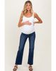 PinkBlush PinkBlush High Rise Crop Straight Raw Cut Hem Maternity Jeans - 1