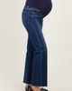 PinkBlush PinkBlush High Rise Crop Straight Raw Cut Hem Maternity Jeans - 5